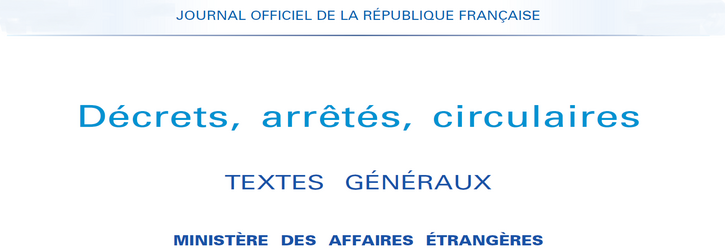 Textes relatifs aux élus de l'étranger